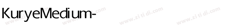 Kurye Medium字体转换